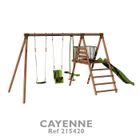 BALANCOIRE - PORTIQUE - STATION DE JEUX  SOULET Station bois CAYENNE