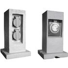 BALISE - BORNE SOLAIRE - BATON LUMINEUX Borne jardin 2 prises 16A2P+T étanche IP 44