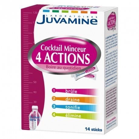 JUVAMINE Cocktail Minceur 4 Actions (14 sticks). - Achat JUVAMINE Cocktail Minceur 4 Actions (14 sticks). - Achat