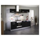  BOX Cuisine L 245 cm Noire façade lave-vaisselle