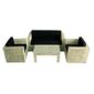 SALON DE JARDIN - ENSEMBLE TABLE CHAISE FAUTEUIL Salon de jardin 4 places + table basse