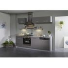  BOX Cuisine L 245 cm Grise façade lave-vaisselle