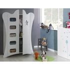ARMOIRE-BIBLIOTHEQUE-COMMODE SOFAMO Armoire King Blanc