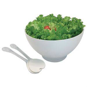 SALADIER  Saladier avec couverts "City" Blanc