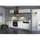  BOX Cuisine L 245 cm Blanche façade lave-vaisselle
