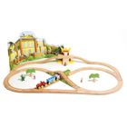 VEHICULE POUR CIRCUIT Train Babar en Bois Grand Circuit Deluxe