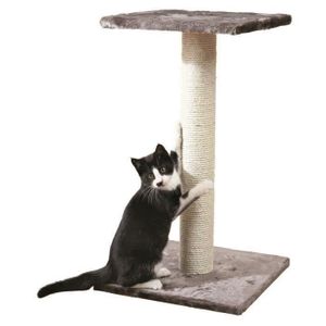 TRIXIE Espejo Arbre ? chat Hauteur 69 cm gris platinium peluche et sisal naturel