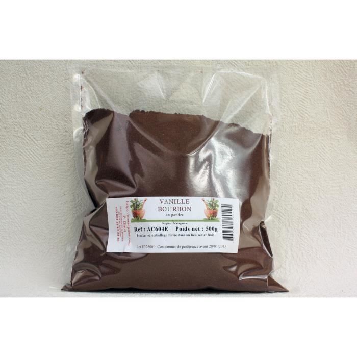 Vanille bourbon en poudre sachet de 500 grammes - Achat Vanille bourbon en poudre sachet de 500 grammes - Achat