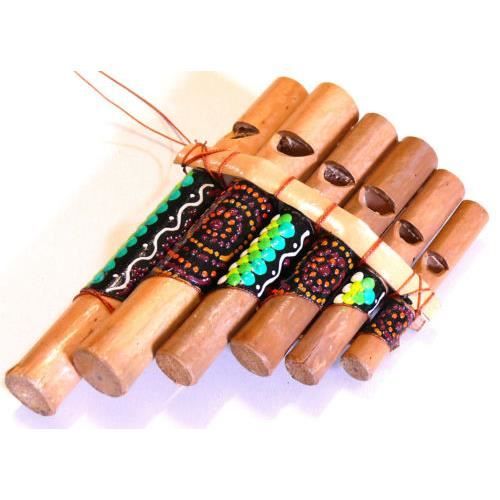 FLUTE DE PAN BAMBOU INSTRUMENT MUSIQUE BOIS ARTISA Achat / Vente