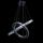 68W Lustre,2 anneaux Ø 60*40cm LED Cristal plafonn