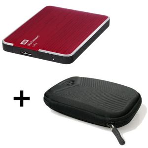 Western Digital Disque Dur Externe Reconditionné + Etui Port Chevron - My Passport Ultra - 1To - 2,5\