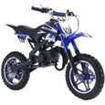 moto Dirt Bike 50 cc 2 Temps DB10SA Bleu - Moto enfant