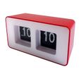 HORLOGE Pendulette Flip Flap rouge