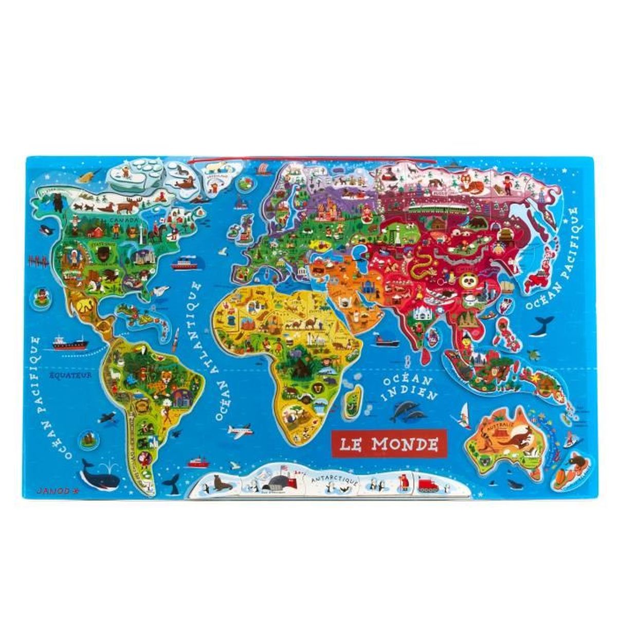 Puzzle Monde Puzzle Magn Tique Pour Enfant Pi Ces Le Monde