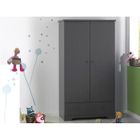 ARMOIRE-BIBLIOTHEQUE-COMMODE SOFAMO Armoire Oslo Anthracite