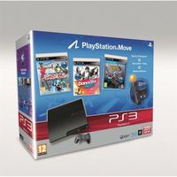 PLAYSTATION 3 PS3 320Go BLACK + MOVE STARTER PACK + 3 JEUX