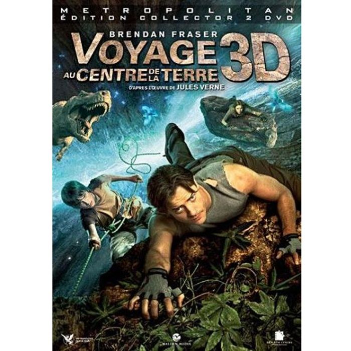 Voyage Au Centre De La Terre 3 DVD Voyage au centre de la Terre 3D en dvd film pas cher Brevig Eric