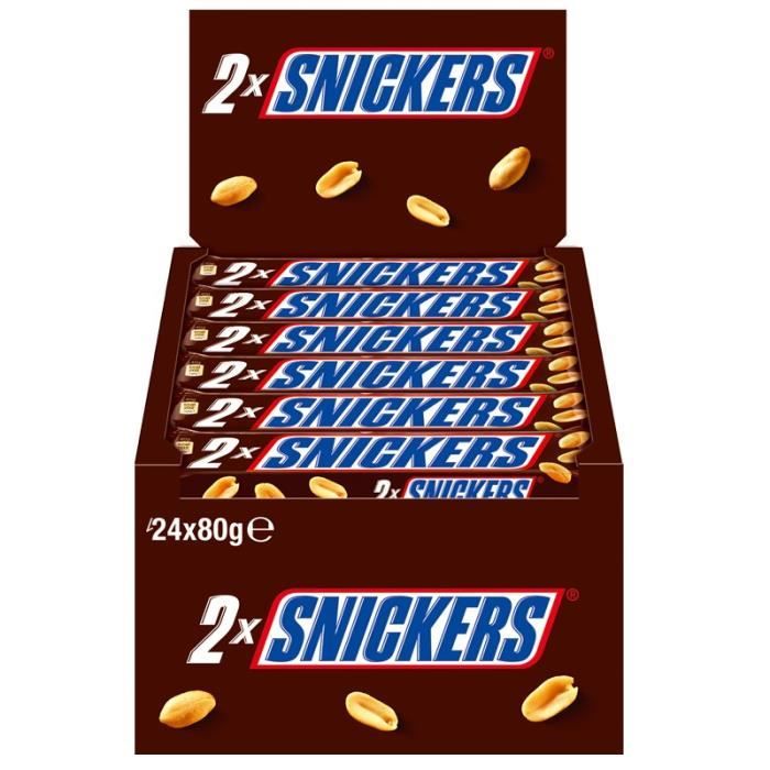 Snickers Pack 2, Barres, Chocolat, 24 Bars - Achat / Vente Confiserie ...