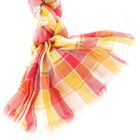 ECHARPE - FOULARD Etole "Katmandou" vichy rou...