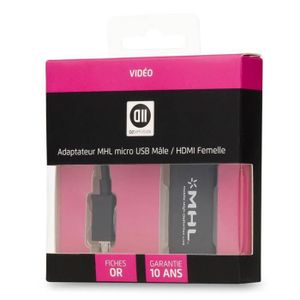 D2 Adaptateur MHL 0 micro USB HDMI femelle