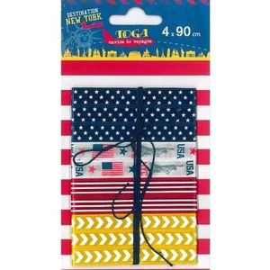 TOGA Lot de 4 rubans new york - satin ? 90 cm