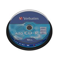 CD - DVD - BLU-RAY VIERGE POUR PC Verbatim CDR 52x 80 min (10)