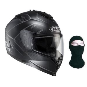 HJC Casque intégral IS-17 Lank noir gris + cagoule