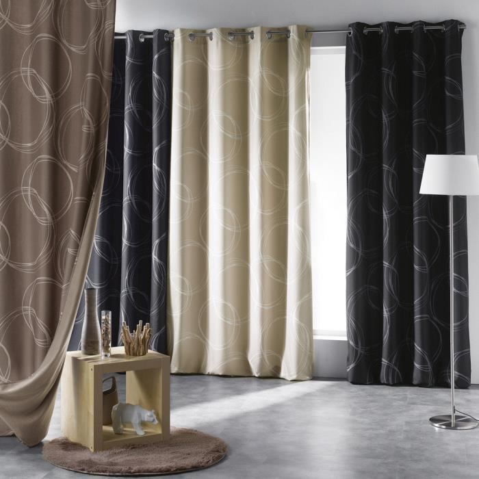 Double rideaux noir et blanc achat / vente double rideaux noir ... Créatif rideaux Tendance