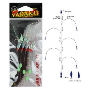 NAUTIKA Bas de Ligne Mer Bar & Loubine 5 Plumes N 2