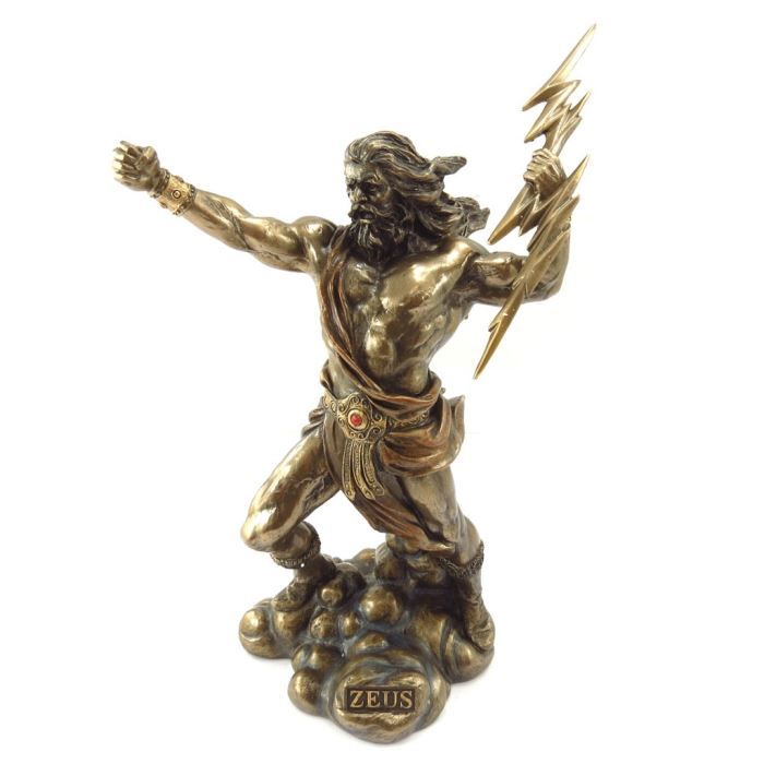 Figurine "Zeus" bronze Achat / Vente figurine personnage Cdiscount