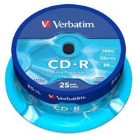 CD - DVD - BLU-RAY VIERGE POUR PC Verbatim CDR 80 min 52x (25)