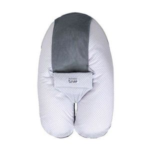 TINEO Coussin d'allaitement Multirelax Réversible Velours Gris