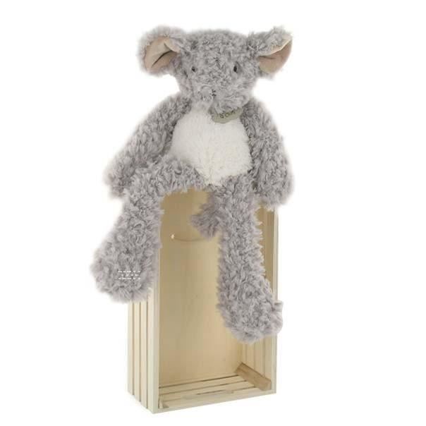 souris vagabond gris HO2076 Doudou Histoire d'ours souris vagabond