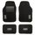 WRC 4 Tapis Universels en Moquette Velours Noir