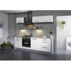 CUISINE COMPLETE Cuisine BOX L 245 Blanche avec casseroliers