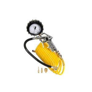MICHELIN Kit 5 accessoires pneumatiquesTuyau 5m + Poignée De Gonflage + Kit Embouts