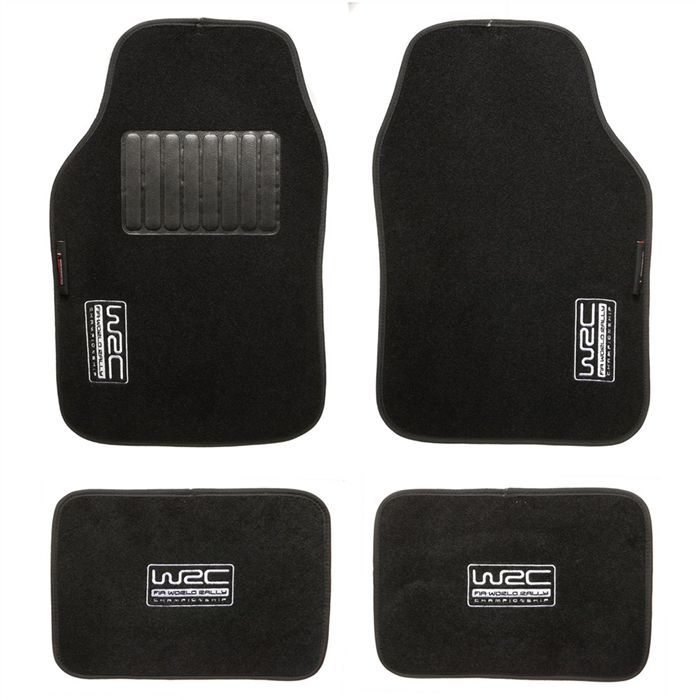 Wrc 4 tapis universels en moquette velours noir achat / vente ... Fabriquer tapis avec moquette