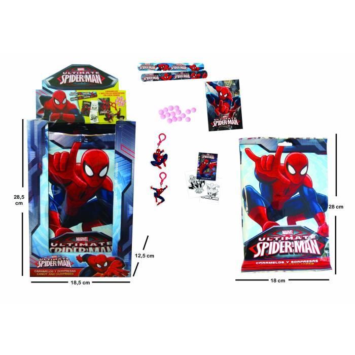 POCHETTE SURPRISE SPIDERMAN 19X29 CM BONBON+STI… Achat / Vente