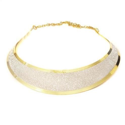 Collier Ras de cou Doré Pour un Mariage ou une Soirée
