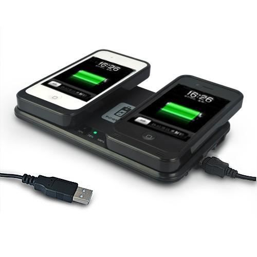 Chargeur sans fil pour iPhone 4 4S 2 ports 3400mAh Achat chargeur