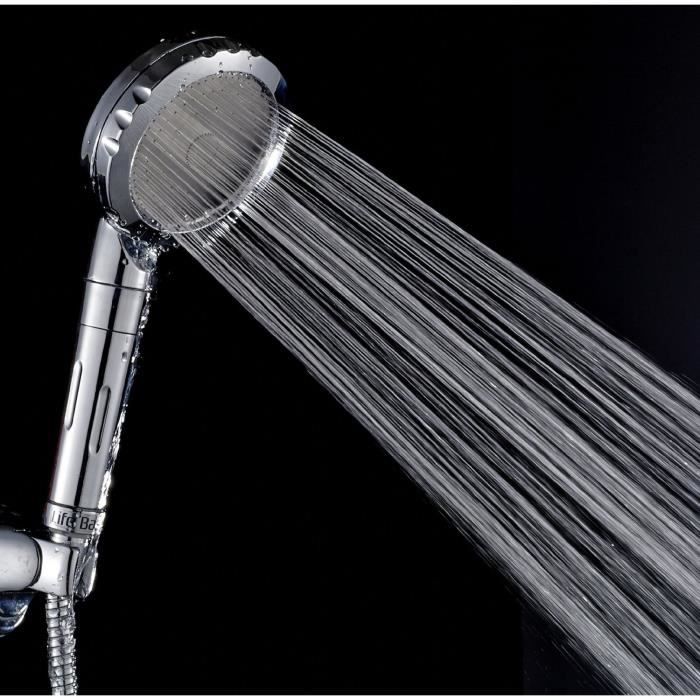 LifeBasis Pommeau de douche SPA Douchette Hydrothérapie avec vitamine