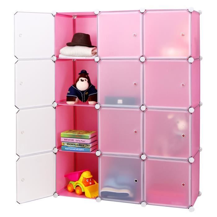 Songmics® DIY Armoire Penderie Cubes Etagère Modulables Plastiques