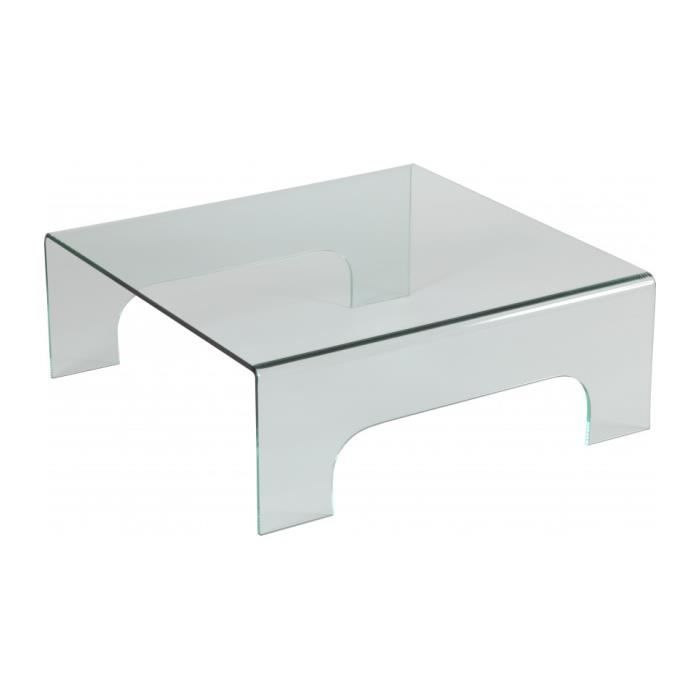table basse verre 4 pieds