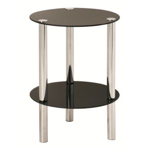 table d’appoint laquee noire
