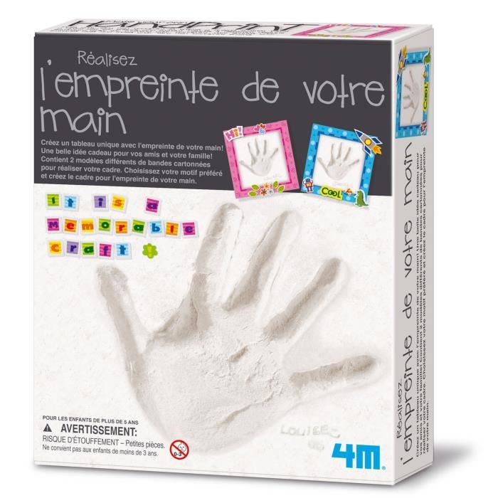Kit de cr&eacute;ation : L'empreinte de votre main Achat / Vente kit