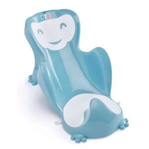 THERMOBABY Transat de Bain Babycoon?Bleu Myosotis Soft Blanc