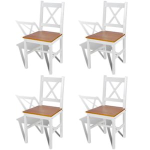 Lot de 4 chaises en bois  Achat / Vente Lot de 4 chaises en bois pas