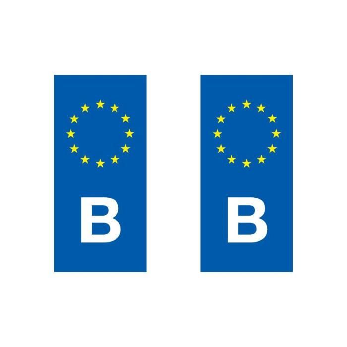 Sticker pour plaque Auto Belgique Achat / Vente décoration véhicule