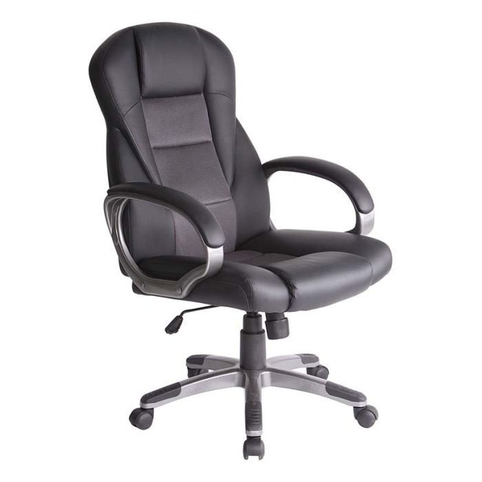 Chaise de bureau noire métal Boss Id'Clik La chaise de bureau Boss