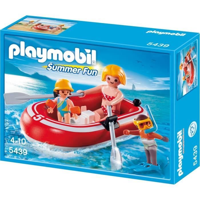 PLAYMOBIL 5439 Vacanciers avec Bateau Pneumatique Achat / Vente
